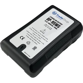 Trade-Shop Li-Ion Akku V-Mount 14,4V 6600mAh 95Wh mit D-Tap USB Ausgang für Sony HDW-680 ARRI Alexa Canon EOS C100 C300 C500 5D 7D 60D