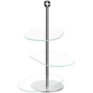 Leonardo Etagere , Glas , 24x39x15 cm , Geschirr, Tischkultur & Serviergeschirr, Etageren