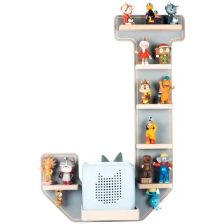 BOARTI Kinderregal BOARTI Buchstabe J 37 x 37 cm Holz grau