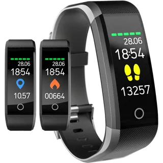 AMAFOX LAUFSACHE Schrittzähler Uhr + Fitnesstracker OHNE APP+Bluetooth für Frauen/Kinder/Senioren - Ultraleicht