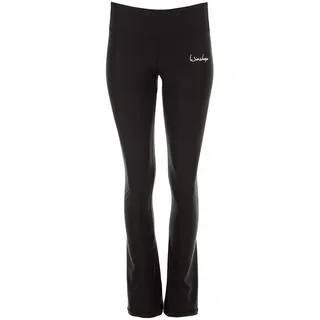 Winshape Damen Functional Bcl102, Schwarz, Slim Style, Fitness Freizeit Sport Yoga Workout Boot Cut Leggings, Schwarz, XS EU
