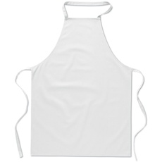 eBuyGB Catering Kochen BBQ Plain Chef 's Unisex Küche Schürze, Baumwolle, weiß, 31,8 x Papier x 6.81 cm