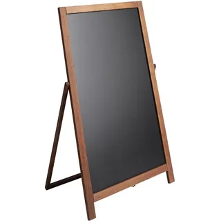 Kreidetafel Aufsteller, 44 x 77 cm Schreibfläche, Buchenholz, holzoptik