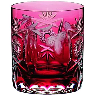 Nachtmann Whisky Glas, 250 ml, Rot, Traube, 35893, Whisky Tumbler aus Bleikristall, spülmaschinenfest, Made in Germany