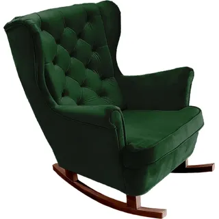 DomoHome Relaxsessel Armlehnensessel Armlehnen Fernsehsessel Loungesessel Polstersessel Couchsessel Armsessel Chair Wohnzimmersessel Ohrensessel | 102x81x95cm | Green_29847 - Grün