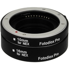 Fotodiox Pro Automatic Macro Extension Tube Set Compatible with Sony E-Mount Cameras - for Extreme Macro Photography