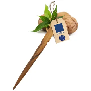 HOFMEISTER® Brieföffner aus geöltem Nussbaum-Holz, 20 cm, öffnet mit der Klinge alle Briefe sauber und schnell, hochwertiges Naturprodukt, handgefertigt in der EU