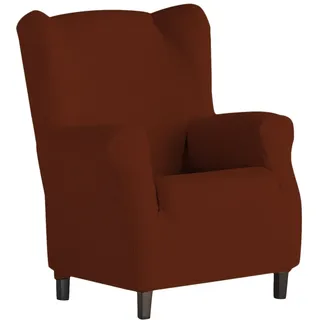 Eysa Dorian elastisch Sofa überwurf ohrensessel, Chenille, 09-orange, 37 x 9 x 29 cm