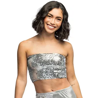 Boland - Pailletten Bandeau Top Sparkle