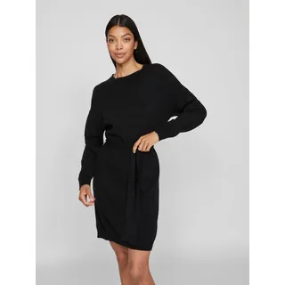 Vila Strickkleid »VIRIL O-NECK L/S BELT KNIT DRESS - NOOS« Vila Black XL (42)