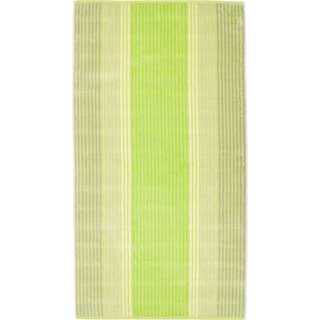 CAWÖ Noblesse Cashmere Streifen 1056 Duschtuch 80 x 150 cm kiwi