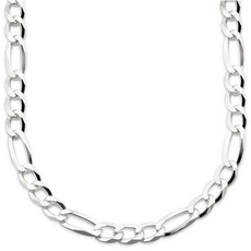 Bild von Kette ohne Anhänger »Schmuck Geschenk Silber 925 Halsschmuck Halskette Figarokette«, silberfarben