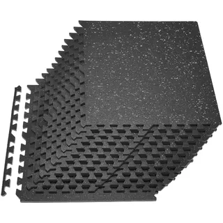 Vevor Turnmatte 610 x 610 mm Schwarz/Grau