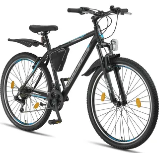 Licorne Bike Guide Premium Mountainbike 26 Zoll schwarz/blau