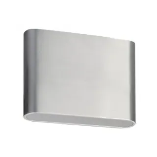 Brumberg 10045253 LED-Wandanbauleuchte 230 V AC, 50 Hz, 2 x 3, 6 W, 3.000 K, rechteckig, alu matt, IP54