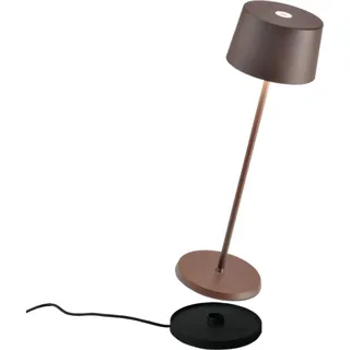 Zafferano Akku-Tischleuchte Olivia Pro Rostfarben - Braun