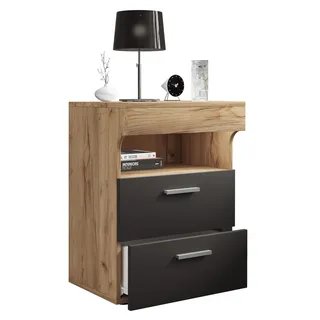 VCM Nachtschrank Slepal 45 x 39 x 61 cm Braun