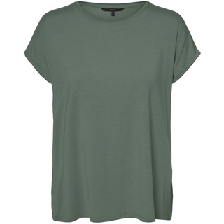 Vero Moda VMAVA, PLAIN SS Top Oberteil Tief Angesetzte Schultern Farben:Grün-2, Größe:XS