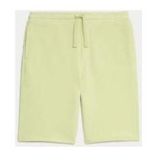 Boys M&S Collection Cotton Rich Shorts (6-16 Yrs) - Limeade, Limeade - 6-7 Y