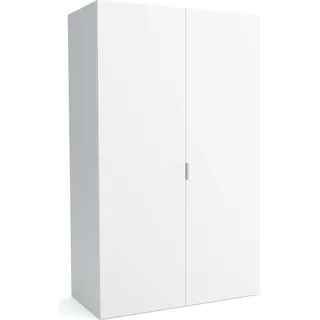 FURNLUX Garderobenmatte B Weiss 130cm / Hauptfarbe: Weiß / Abmessungen: 130 x 60 x 205 cm - Weiß
