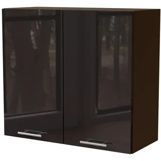 Feldmann-Wohnen Hängeschrank Essen 80 x 32,5 x 72 cm Schwarz