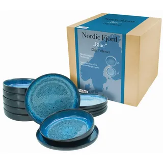 CreaTable Nordic Fjord Tafelservice 12-tlg. blau