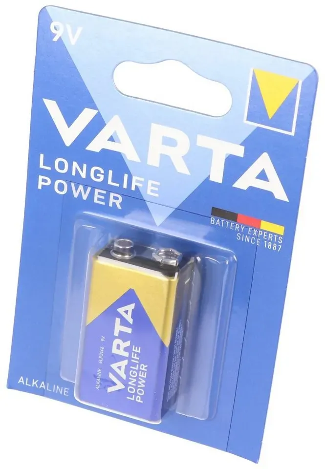 Bild von Batterien LONGLIFE Power E-Block 9,0 V