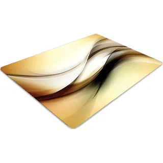 Stuhlunterlage Bürostuhlunterlage 120 cm x 90 cm Bodenmatte Bürostuhlunterlage - Beige - Grün