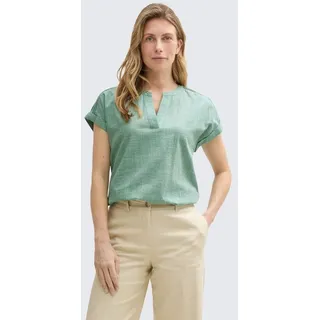 Tom Tailor Kurzarmbluse Loose Fit Bluse grün (34)