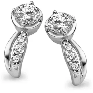 Orphelia Damen-Ohrstecker 925 Sterling Silber Zirkonia weiß ZO-5122