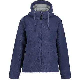 Icepeak Fleecejacke »ADDIAS« 1 Stk. tlg. mitKapuze mit Stehkragen, mit gefütterter Kapuze, mit Kordelzug, blau