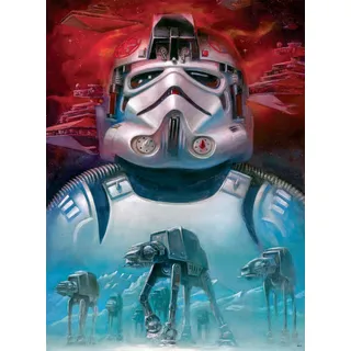Buffalo Games - Star Wars - Fine Art - at-at Pilot - 1000-teiliges Puzzle für Erwachsene - Herausforderndes Puzzle perfekt für Spieleabende - Fertige Größe ist 26,75 x 19,75 cm