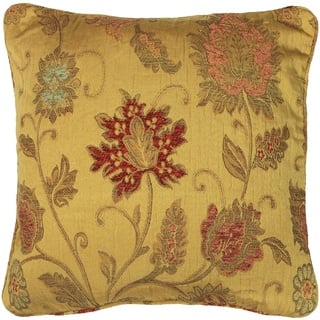 Paoletti Zürich Kissen, Blumenmuster, Jacquard, Federn, gefüllt