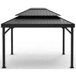 Sojag Pavillon London 4,24 x 2,99 m Schwarz