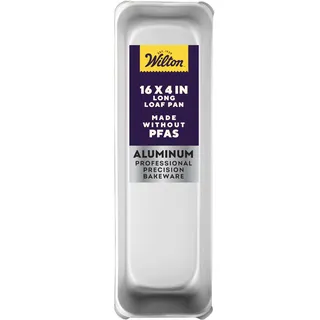 Wilton Performance Pans Brotbackform 40x10 cm: Brotform aus Eloxiertem Aluminium, Backform für Brot Perfekt für Größere Kuchen, Brote, Bananenbrote und Mehr Loaf Pan - 40x10 cm