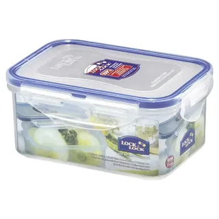 Lock & Lock Frischhaltedose rechteckig blau 0,6 l