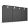 Schwebetürenschrank OTELI 368 x 214 x 68 cm Grau