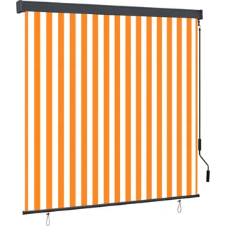 Best Möbel Außenrollo 160x250 cm Weiß und Orange - Rollos Cloris Neu1991760 1parcel - Orange