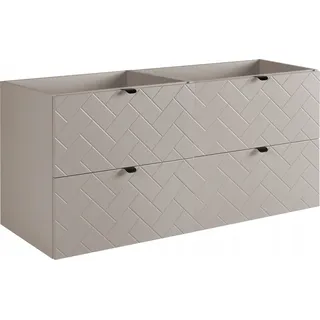 RODAN | Waschbeckunterschrank 120 cm - Beige Matt - Badezimmerschränke - Badmöbel - Waschbecken Unterschränke - Ohne Platte - Beige