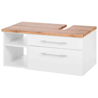 WELLTIME Waschbeckenunterschrank »Davos« Breite 90 cm weiß