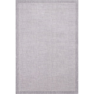 AGNELLA Diverse Linea Teppich - Wollteppich, für Wohnzimmer, Schlafzimmer, 100% Wolle, natürliche Materialien, robust, weich, flauschig, modern, 160 x 240 cm - Grau