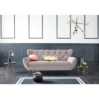 Candy Couch Samt 3-Sitzer Rosa