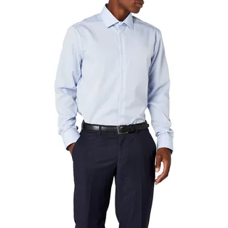 Seidensticker Business-Hemd - Shaped Fit - Bügelfrei - Kent Kragen - Langarm - 100% Baumwolle