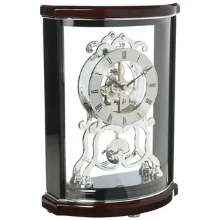 Bulova B2025 Wentworth Kaminuhr, Schwarz & Mahagoni