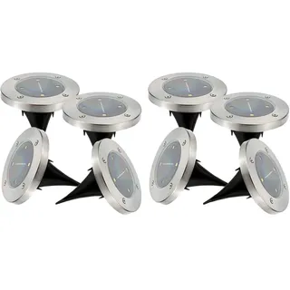LUMI JARDIN 8er Set Solar Spots D12cm 8x DECKY