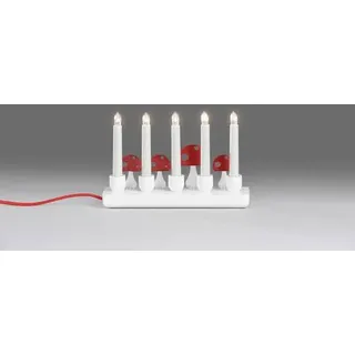 Konstsmide 2499-225TR Lichtbogen Fliegenpilz Warmweiß Glühlampe Weiß