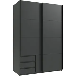 WIMEX Schwebetürenschrank Emden 135 x 198 x 64 cm Grau