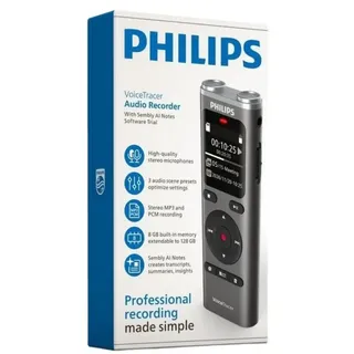 Philips Dvt 2075 Diktiergerät - Grey / Silver