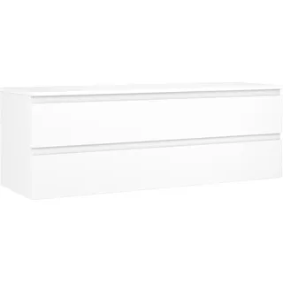 Mexen Orio Badezimmerunterschrank 140 cm mit Platte, 2 Schubladen, weiß matt - 91A10-14047-2-BFFC01 - Weiß