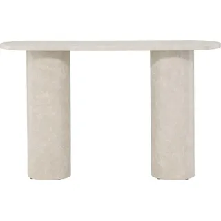 Konsolentisch Narvik 130cm - Beige Marmoroptik - Beige